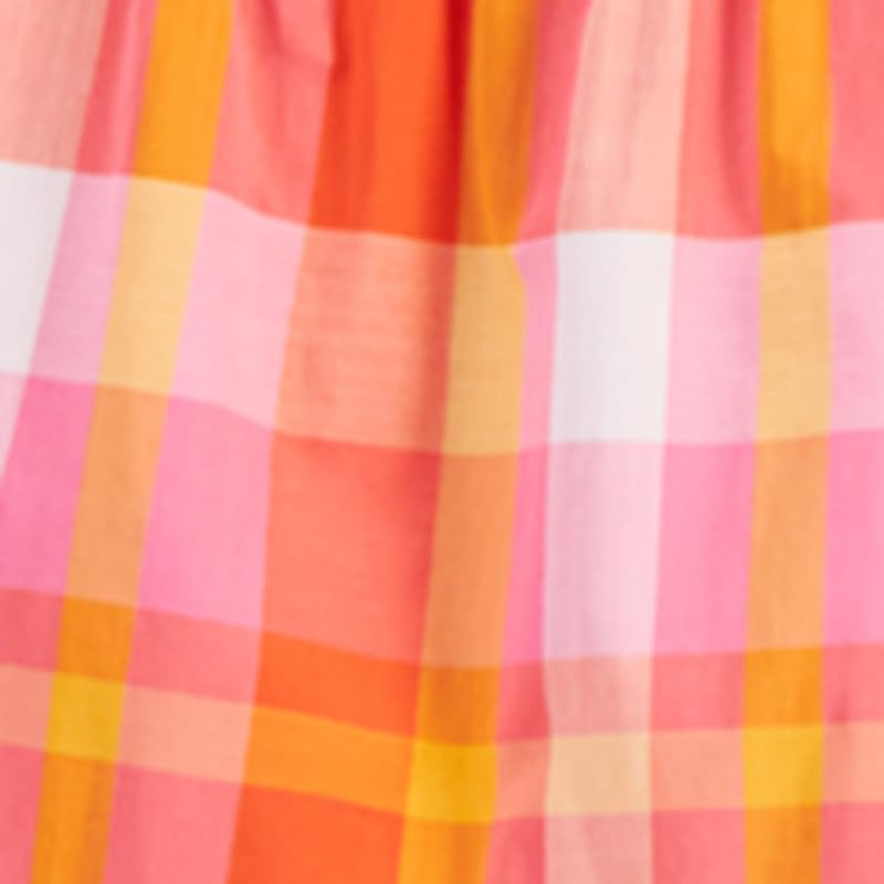 Nautica Jeans Women's Cotton Plaid-Print Ruffle-Trim Maxi Skirt (Sangria Sunset Multi, Medium)4