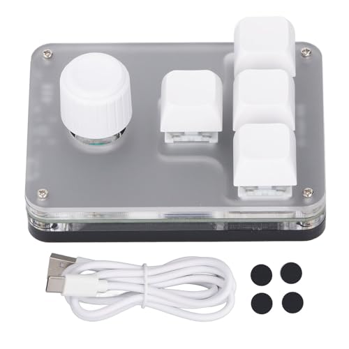 Teclado Mecánico Mini 4 Teclas LUCKDANO RGB LED miniatura 6