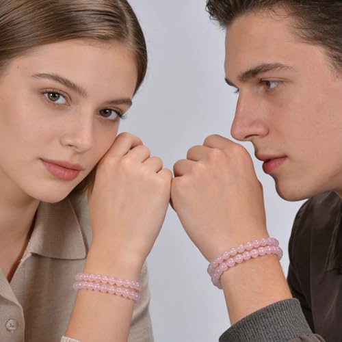 Pulsera envolvente de ágata natural elástica 14in miniatura 2