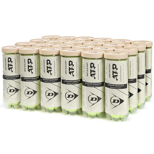 Image of Dunlop Sports ATP Championship Regular Duty Tennis Balls - Case of 24 cans (72 Balls)