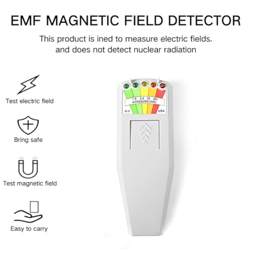 Medidor de campos EMF con 5 LED y detector de radiación miniatura 5