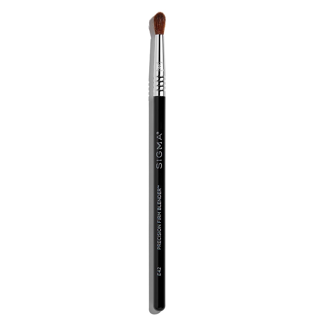 Sigma Beauty E42 Precision Firm Blender Brush - Dense Blending Brush for Cream or Powder Products - Firm Precision Eyeshadow Blending Brush