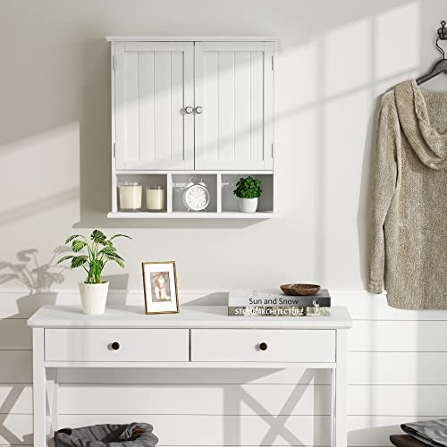 Choochoo EUR-MC2201-WH Bathroom Cabinet Wall Mounted 2-Door thumb #3