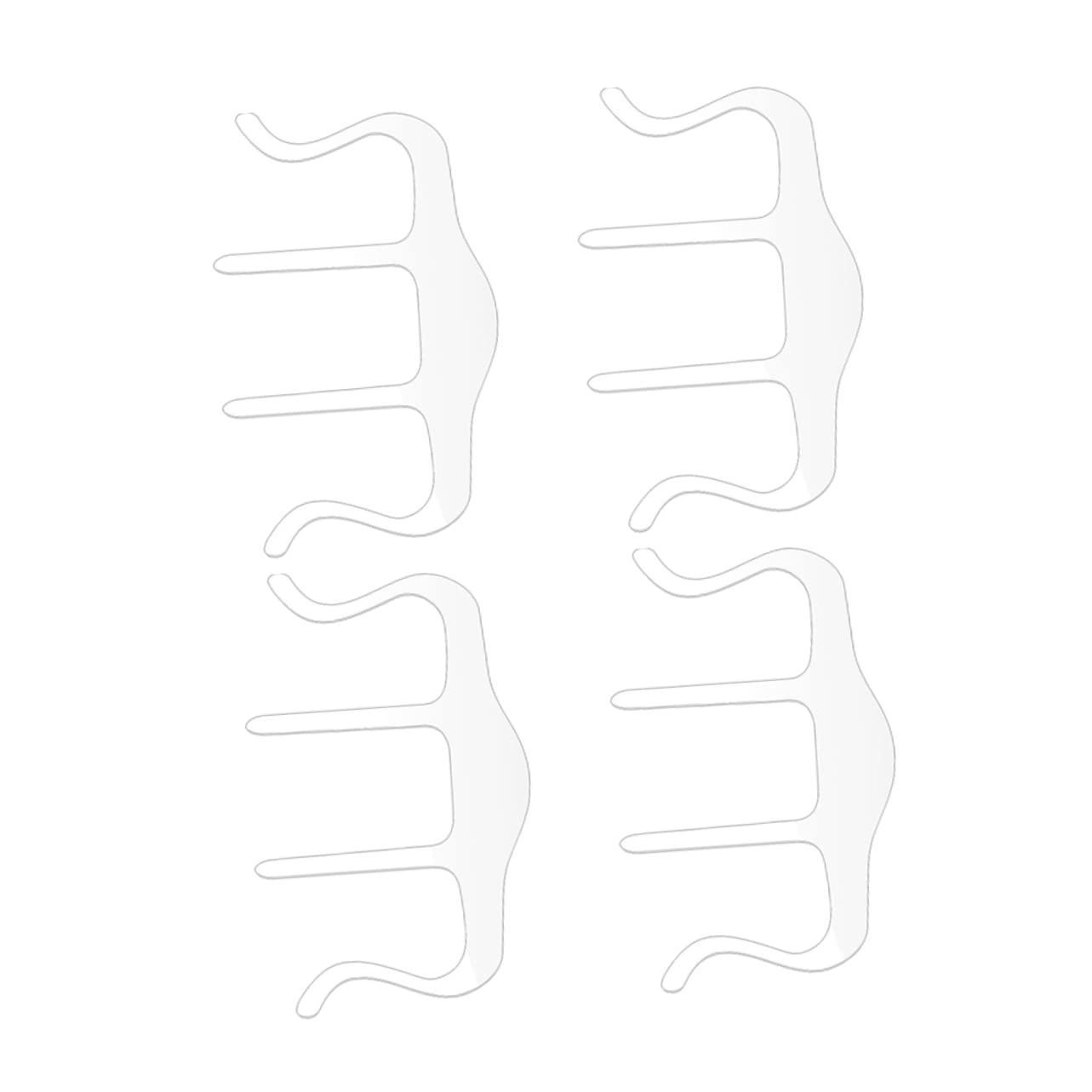 ibasenice 4pcs Transparent Recipe Magazine Page Clips Book Fixing Clips for Music Scores Speech Drafts Multipurpose Easy to Install Clamps for Home School Use