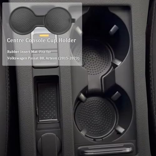 Tapete de goma para portavasos Volkswagen Passat B8 y Arteon miniatura 6