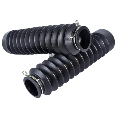Soufflet de fourche moto noir - Paire de guêtres de protection avant tout-terrain