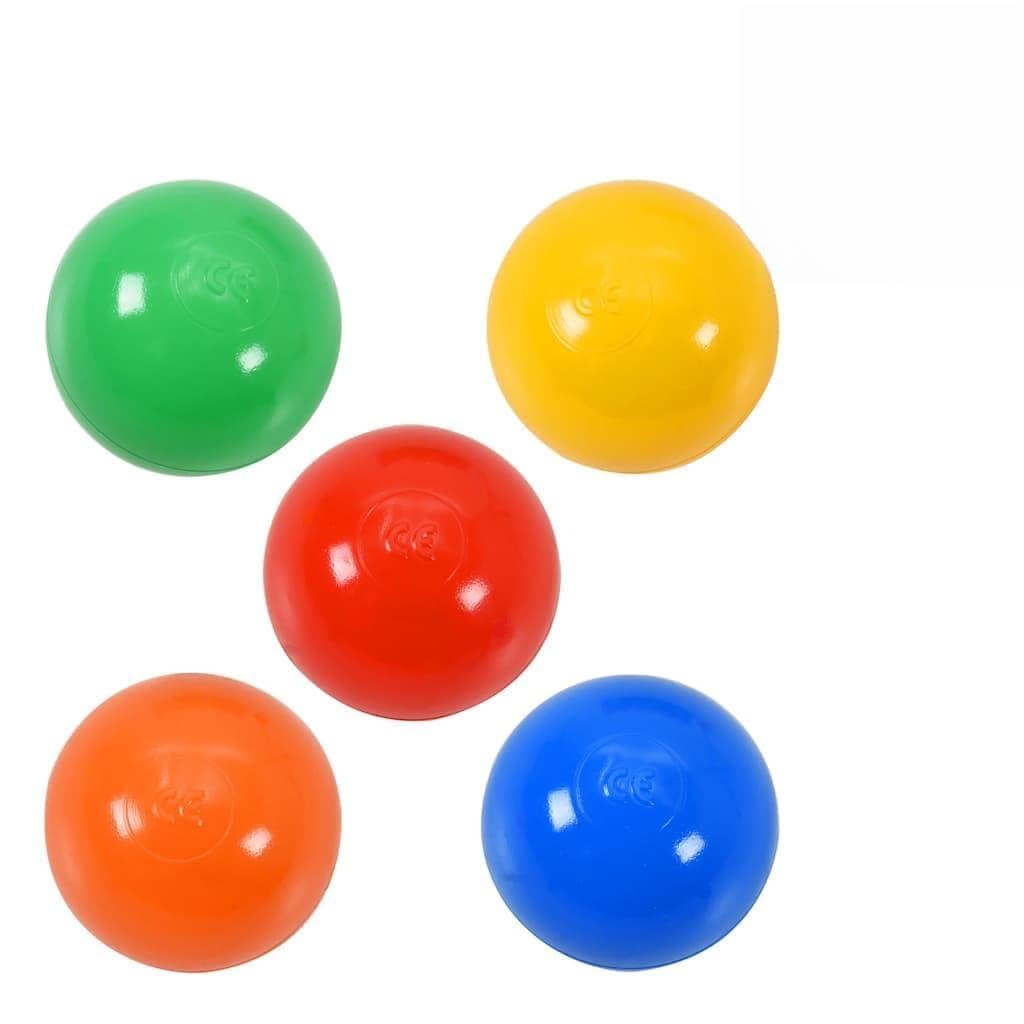 500 Bällebad Bälle Mehrfarbig 6 cm Durchmesser Spielbälle für Kinder Bällepool Bällebadkugeln aus PE für Spielzelt und Planschbecken