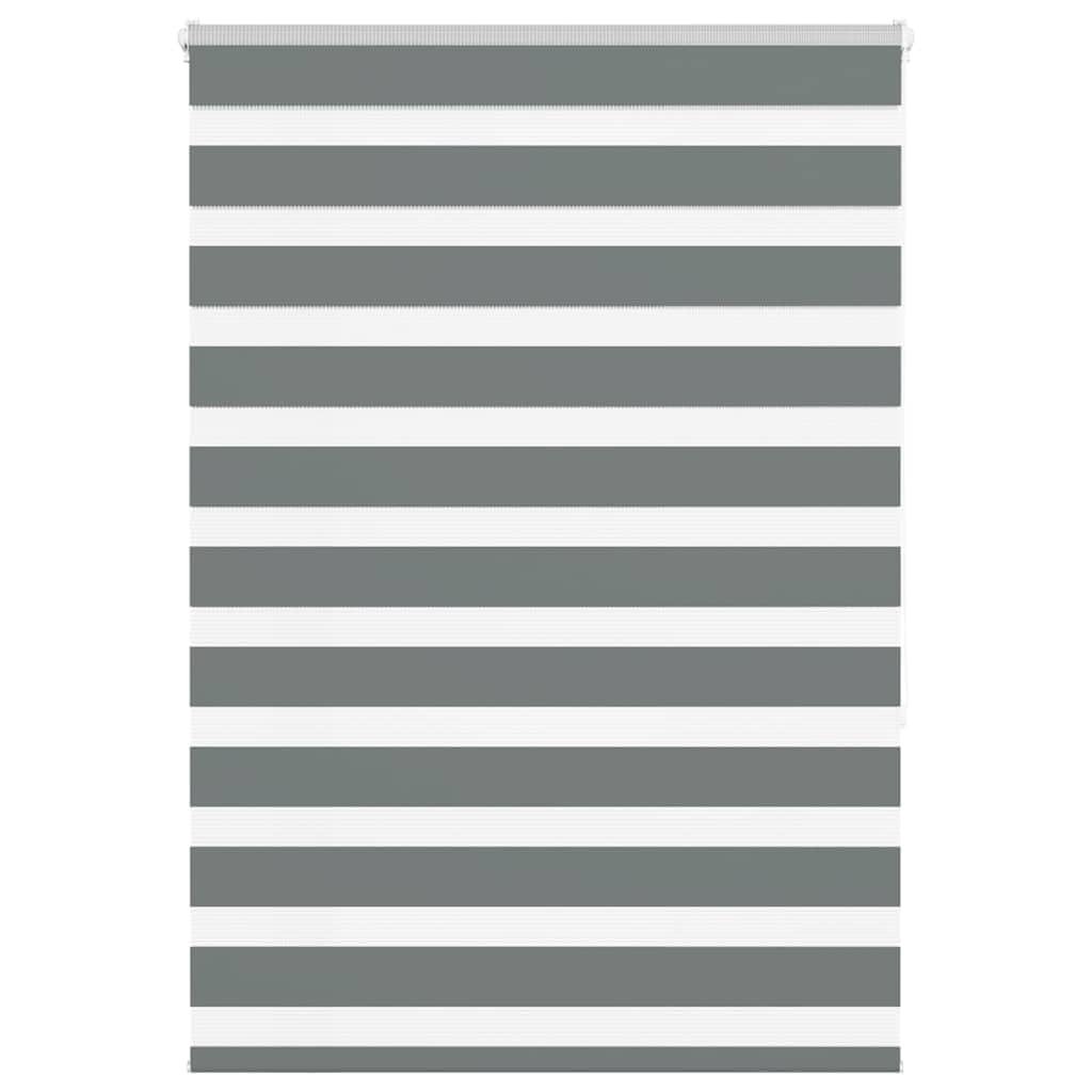 Store vénitien zèbre Gris foncé en Polyester, Largeur du Tissu 105,9 cm, occultant tamisant, Montage avec ou sans perçage, pour fenêtre, Chambre, Protection Solaire