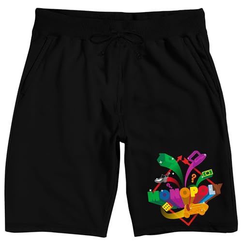 Monopoly This is How I Roll Men's Black Lounge Shorts