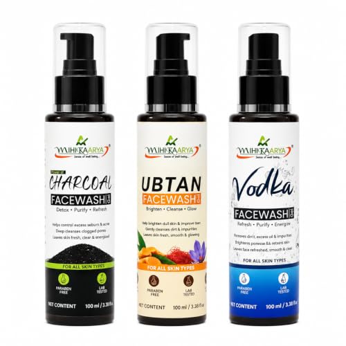 Image of Advanced Cleansing Collection - Ubtan, Vodka & Charcoal Face Wash (Pack of 3)