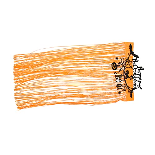 PRETYZOOM 1set Halloween Tinsel Foil Fringe Curtain Horror Party Backdrop Decoration for Home Bar and Haunted House Streamer for Festive Atmosphere
