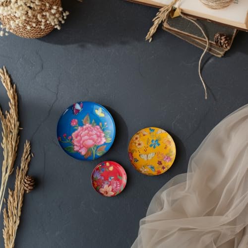Image of RITUALISTIC Pushpam Metal Fridge Magnet |Freeze Magnet Set | Gift Items for Women and Men | Diwali and Home Decor Gift Items | Fridge Magnets Refrigerator Stylish | Perfect Souvenir Gift | Set of 3