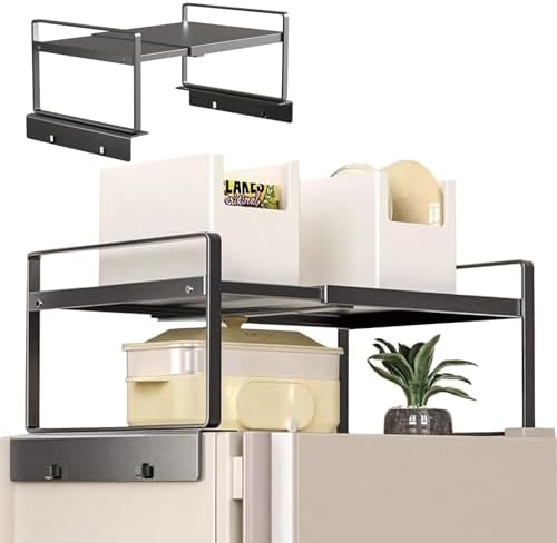 Adjustable Refrigerator/Washer Top Storage Rack - Expandable Orga...
