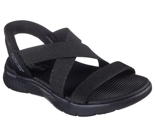 Image of Skechers Women's Go Walk Flex Sandal - Glimmer Up Hands Free Slip-ins