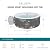 Bestway SaluSpa Aruba AirJet Large Round 2 to 3 Person Inflatable Hot Tub Portable Outdoor Spa with 110 AirJets and EnergySense Cover, Grey