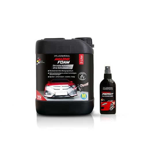 Mediashop Platinum Amazing Foam 3 Liter Nachfüllkanister & Fanastic Protect - Autoreiniger und Autopflege - entfernt hartnäckigen Schmutz und sorgt für Glanz auch als Cockpit Reiniger
