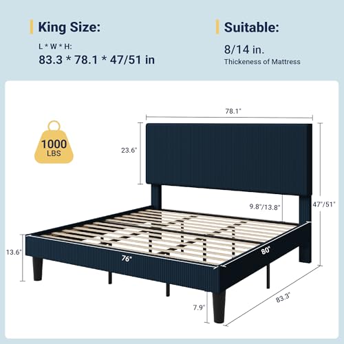 Luxury Canopy Bed Frame King Size