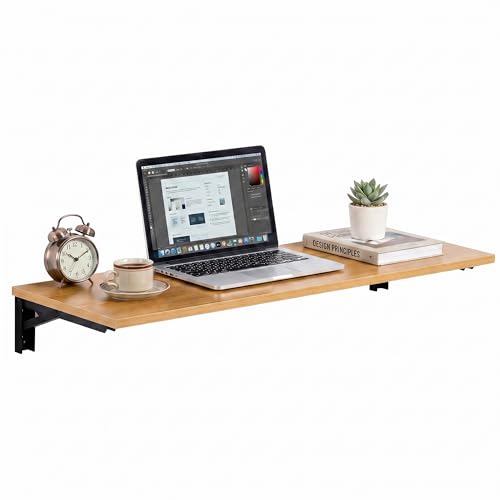 Need Wall Mounted Folding Table, Heavy Duty Fold Down Workbench, 47.2x20 Inch Heavy Duty Laundry Folding Table for Garage & Shed/Home Office/Laundry Room/Home Bar/Kitchen & Dining Room AC15BB(12050)