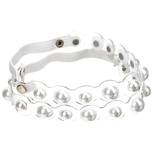 OUNONA 1Pair Elastic High Heels Straps with Pearl Decor Loose Shoe Straps for Women Detachable and Durable Straps for Heels for Daily Wear and Stylish Look