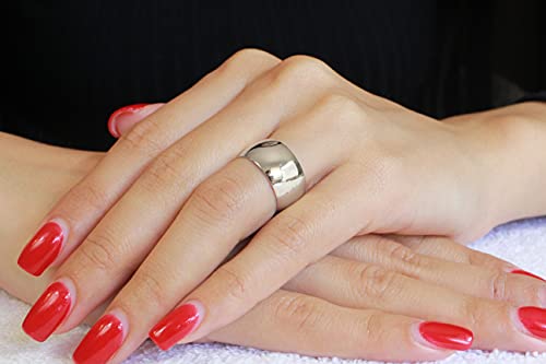 CloseoutWarehouse 925 Sterling Silver Round Plain Bridal Band Ring 10MM3