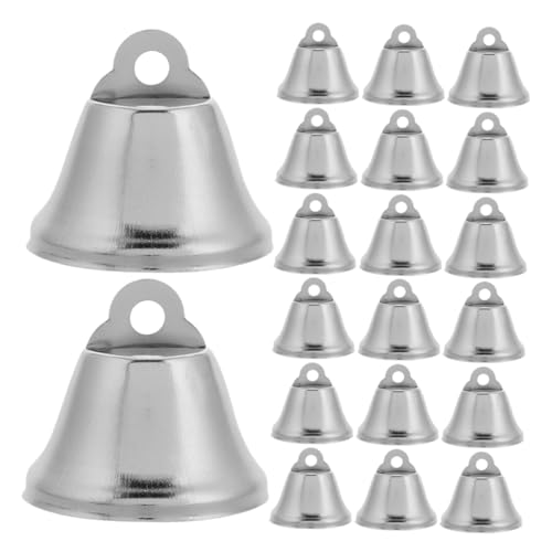 DIYEAH 30Pcs Jingle Bells Small Metal Craft Bells for DIY Projects Christmas Decorations Home Decor Versatile Indoor Outdoor Use Elegant Design Metal Construction