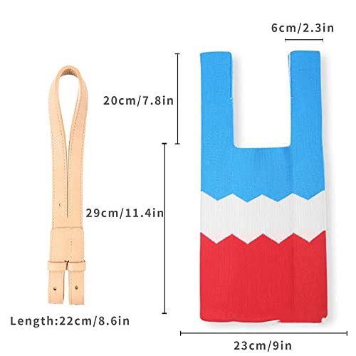 JSEIAJB Women's Handbag Colors Shoulder Bags Knitted Styles Student Casual Large Capacity Reusable Shopping Tote2