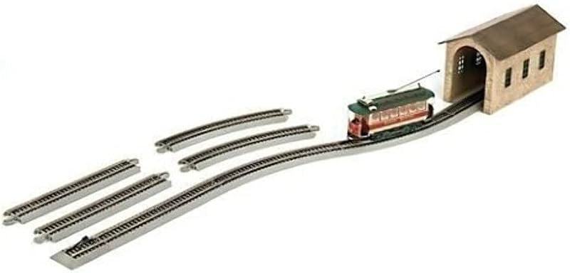 Trains - Village Streetcar "Christmas" Auto Reversing Set - On30 Scale - Runs on HO Track | Complete Trolley Set, Includes; Trolley, Reversing Track, Power Pack and Speed Controller, Build Your Model Railroad, 25017