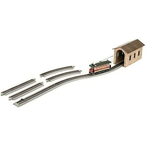 Bachmann Trains - Village Streetcar "Christmas" Auto Reversing Set - On30 Scale - Runs on HO Track