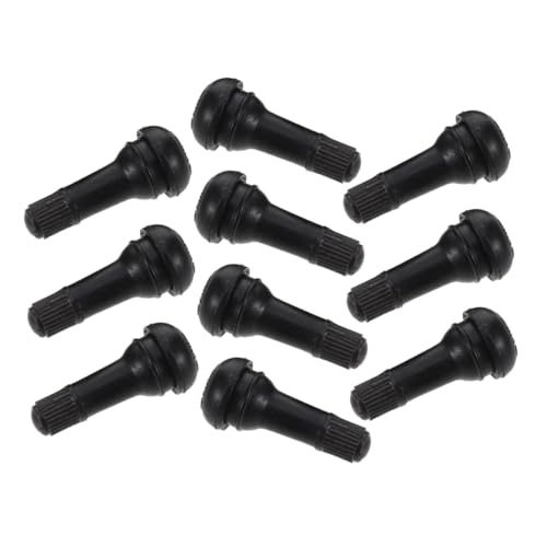 Zerodeko 10 Pcs Rubber Tire Valve Stems Design for Tubeless Tires Compatible with Cars Trucks Motorcycles and Bikes Weather Resistant Effortless Installation Fit