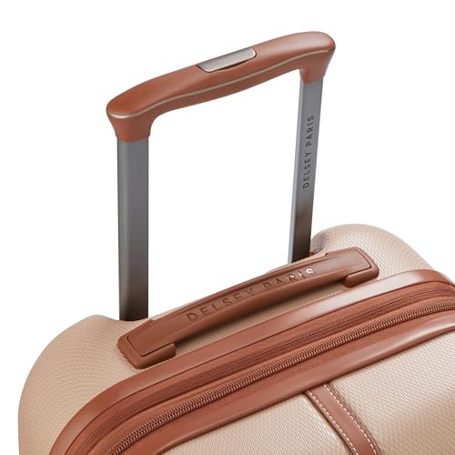 Image of DELSEY PARIS Lucette 55 cms Small Cabin ABS /Polycarbonate Hard Sided 8 Wheels and Expandable Spinner Suitcase /Trolley Bag for Travel with TSA Lock- Sand
