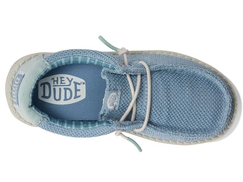 HEYDUDE Boys Wally Stretch Sox (Little Kid/Big Kid) Cloud Blue/Dawn Blue 12 Medium2