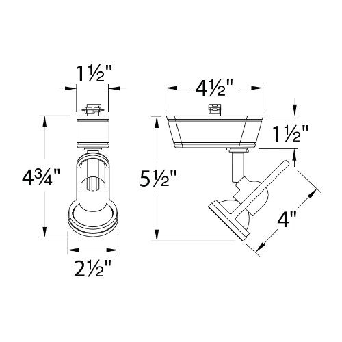 Wac Lighting, Ht-826 Low Voltage Track Head 50W In Brushed Nickel For J Track #TOP1