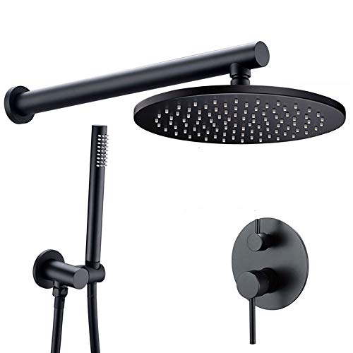 Système de douche anticalcaire en laiton avec douche à main robuste pour salle de bain