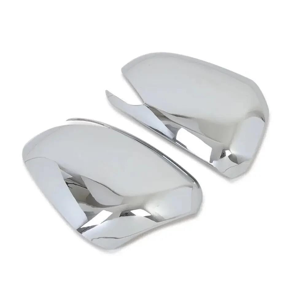 Car Wing Mirror Covers for Hyundai for Santa Fe 2019-2023 Car Rearview Side Mirror Cover Wing Cap Exterior Sticker Door Case Trim Carbon Fiber MNGNCBXWK(Silver)