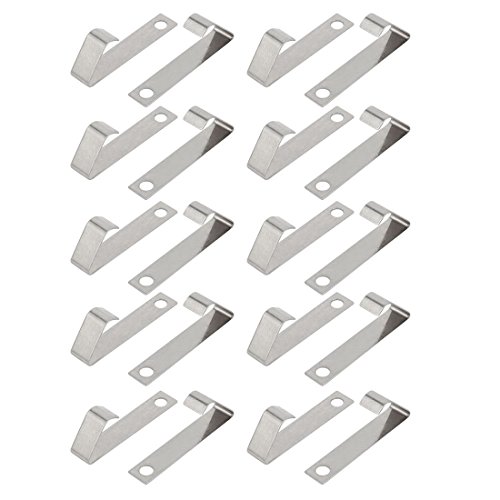 Aexit 20Pcs Silver Power supply and power module Tone Metal AA/A/CR2/9V Battery Positive Negative Contact Plate