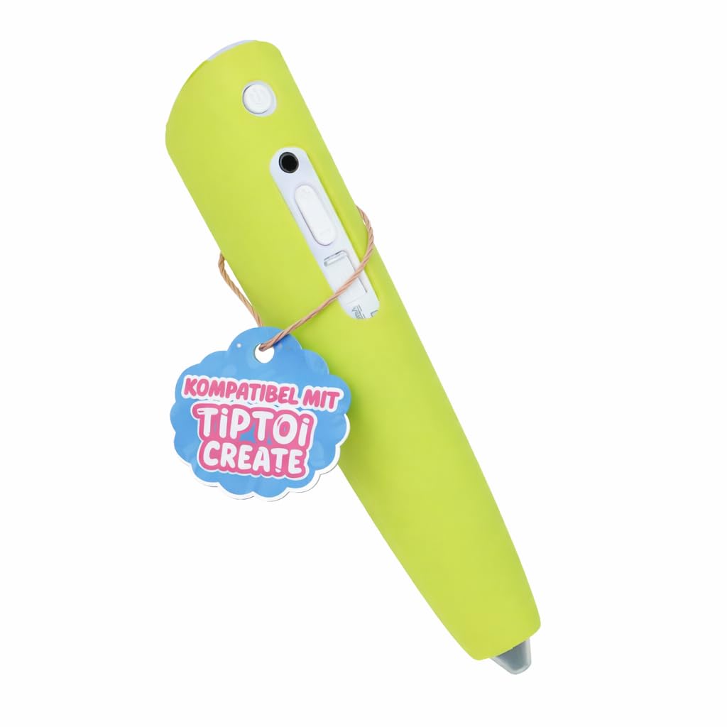 Protective cover suitable for the Ravensburger TipToi Create (0080X), Cover (silicone cover for the Ravensburger TipToi) in green