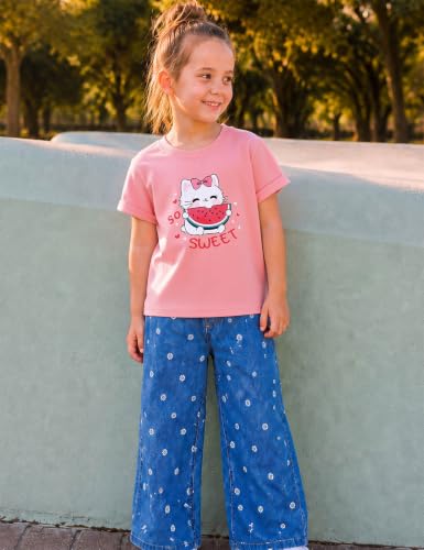 Image of Toddler Girls T-Shirt Short Sleeve Cartoon Graphic Tee 2-6T | Crewneck tops, Fashion summer fall outfits, Trendy casual clothes, Kids birthday