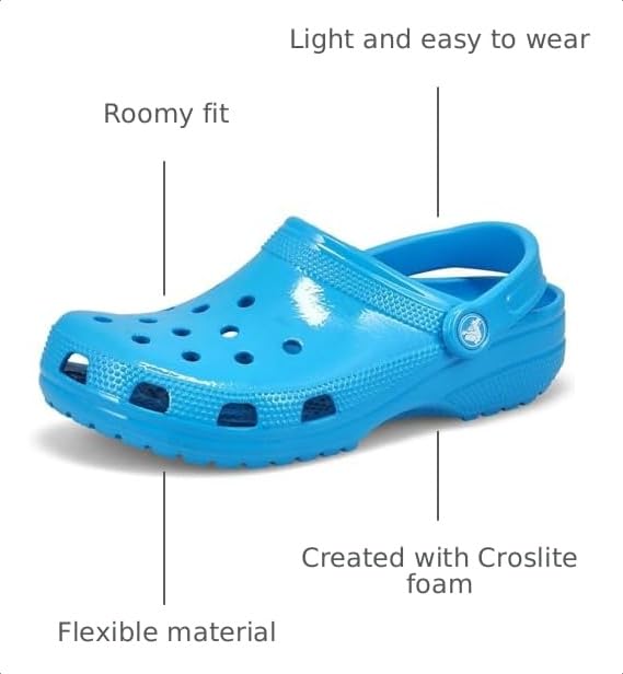 Image of Crocs Unisex Adult Classic Glitter Clogs