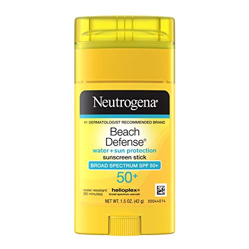Neutrogena Beach Defense Water-Resistant Body Sunscreen Stick with Broad Spectrum SPF 50+, PABA-Free