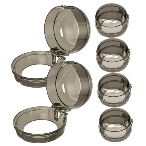 Toddmomy 6Pcs Safety Stove Knob Covers Proofing Safety Guard for Gas Ovens and Stoves Heat Resistant Protectors to Prevent Accidental Knob Manipulation