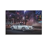 OKNGB Supercar Poster 911 Carrera ST RS, Retro-Renn-Poster, 