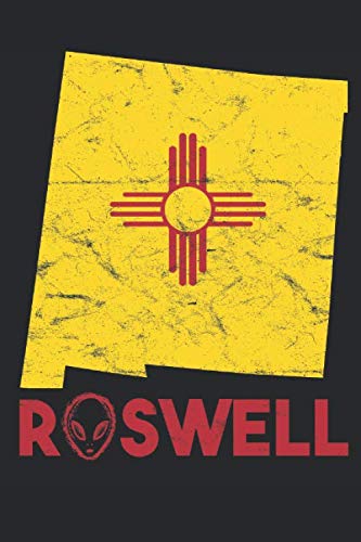 Roswell, New Mexico - Alien Excounters Journal: NM Flag Space Alien Lined Notebook, or Writing Composition Book für 6,20 EUR bei amazon.de Bild: Roswell, New Mexico - Alien Excounters Journal: NM Flag Space Alien Lined Notebook, or Writing Composition Book für 6,20 EUR bei amazon.de