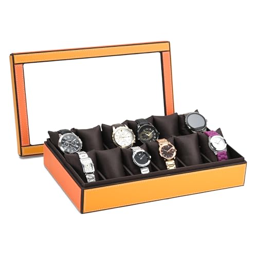 essart Mens and Womens Watch Box Holder Organizer Case In 12 Slots of watches In PU Leather with Multicolor- (WL-12-W-Multicolour) (B0CKRHLNJ4) Amazon Price History, Amazon Price Tracker