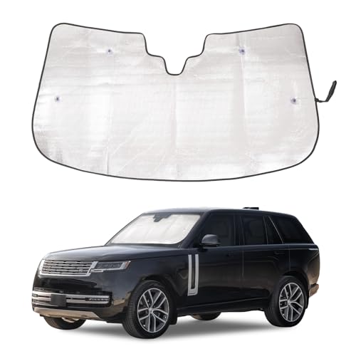 Windshield Sunshade for Land Rover Range Rover L460 2023-2025 Front Window Sun Shade Foldable Reflective Sun Visor Custom Sunscreen UV Blocker Privacy Protector HeatShield Keep Your Car Cooler by Qiosreui - Used condition - US$17.38