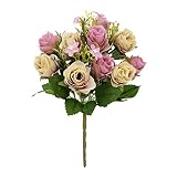 El falso bouquet de flores es conveniente para mantener.Si se ensucia, puedes usar un trapo para hincharlo o usar agua para lavarlo.