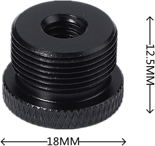 Mic Stand Adapter 1/4 Female to 5/8 Male Screw Thread Adapter Tripod Screw Adapter for Camera Monitor Microphone Stand