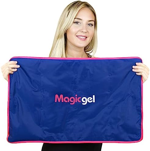 Extra Large & Reusable Ice Pack (15 x 23.5 inches, XL) for Maximum Back and Full Body Pain Relief from Injuries, Swelling, Bruises, Sprains | Ice Blanket for Sleeping & Physical Therapy | By Magic Gel