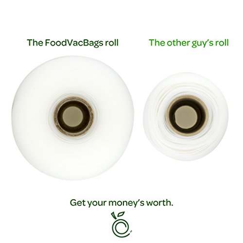 One Foodvacbags 15" X 50' Roll Of Vacuum Sealer Storage Bag Extra Large Honeycomb Poly-Nylon Material #TOP4
