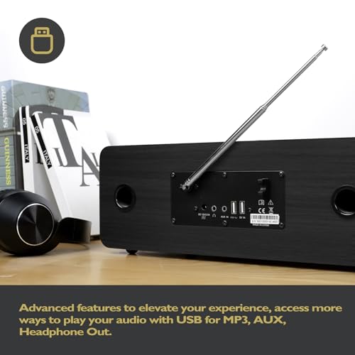 LEMEGA MS5 CD Player,Internet Radio, Spotify, Bluetooth, FM Stereo, Black by LEMEGA - Image 4