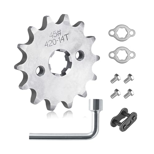 Moroxi 420 14T Motorcycle Front Engine Sprocket 17mm Compatible with